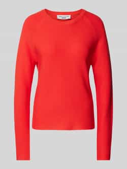 Marc O'Polo DENIM Gebreide pullover met geribde ronde hals