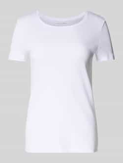 Christian Berg Woman T-shirt met geribde ronde hals