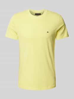 Tommy Hilfiger Slim fit T-shirt met logostitching model 'GARMENT'