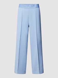 CAMBIO Wide leg stoffen broek met bandplooien model 'CAMERON'