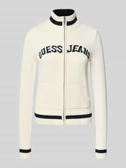 Guess Jeans Gebreid vest met opstaande kraag