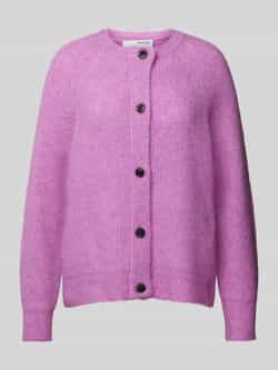 Selected Femme Gebreid jack met doorknoopsluiting model 'LULU'