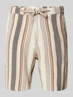 Selected Homme Regular fit bermuda met structuurmotief model 'BRODY'