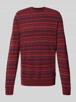 Barbour Gebreide pullover met ronde hals model 'orkney fair isle'