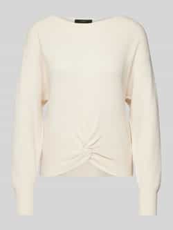 Oui Gebreide pullover met knoopdetail