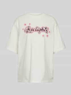 Low Lights Studios Oversized T-shirt met labelprint model 'SPARKLE'