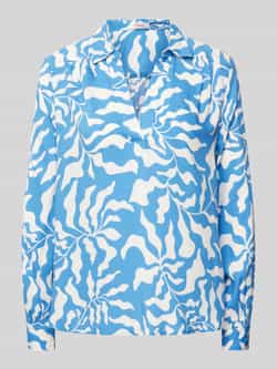 S.Oliver Blouse met lange mouwen met v-halslijn en allover-patroon