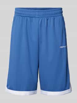 Pegador Loose fit korte basketbalbroek met labelstitching