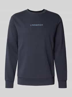 Lindbergh Sweatshirt met ronde hals en logoprint
