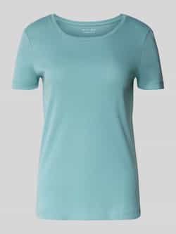 Christian Berg Woman T-shirt met geribde ronde hals