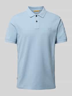 Camel active Regular fit poloshirt met labelstitching