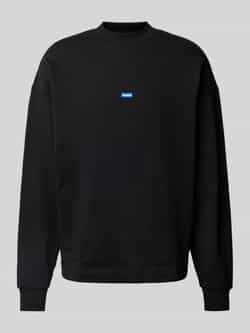 Hugo Blue Sweatshirt met opstaande kraag model 'Nedro'