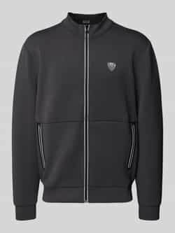 EA7 Emporio Armani Sweatjack met labelpatch model 'TRAIN PREMIUM SHIELD'