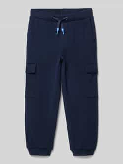 S.Oliver RED LABEL Relaxed fit sweatpants van hoogwaardige katoenmix met cargozakken