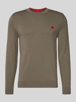HUGO Regular fit gebreide pullover van puur katoen model 'SAN CASSIUS'
