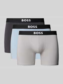 Boss Regular fit boxershort van een mix van katoen en elastaan in een set van 3 stuks