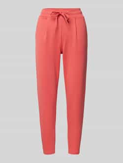 Ichi Stoffen broek met verkorte pasvorm model 'KATE'