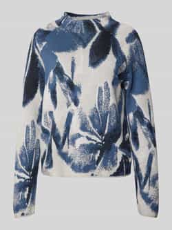 Monari Gebreide pullover met opstaande kraag