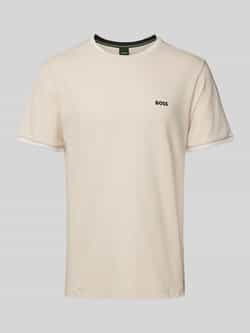 BOSS Green T-shirt met labelprint model 'Taul'