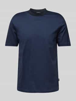 Boss T-shirt met geribde ronde hals model 'Thompson'