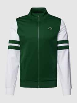 Lacoste Sweatjack met logopatch