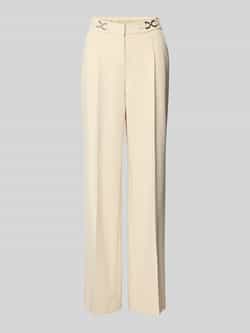 TONI Wide leg stoffen broek met bandplooien model 'luisa'
