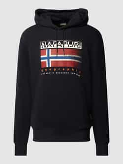 Napapijri Hoodie met labelprint model 'B-KREIS'