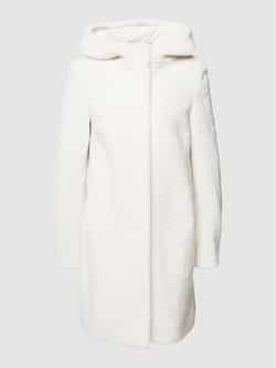 Christian Berg Woman Selection Lange jas in teddybontlook met capuchon