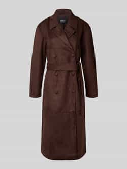 Only Regular fit trenchcoat in wildleerlook model 'BINE'