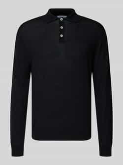 Manuel Ritz Regular fit poloshirt van scheerwol