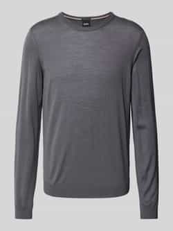 Boss Gebreide pullover met structuurmotief model 'Leno'