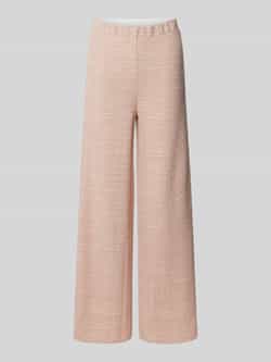Christian Berg Woman Wide leg stoffen broek met structuurmotief