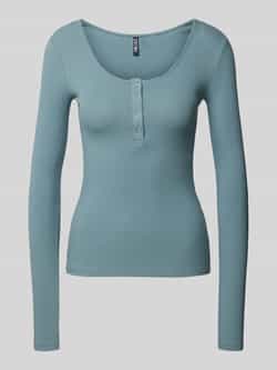 Pieces T-shirt met lange mouwen en boothals