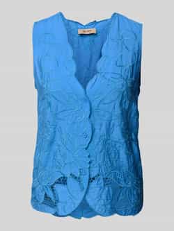 MOS MOSH Regular fit blousetop met V-hals model 'Daima'