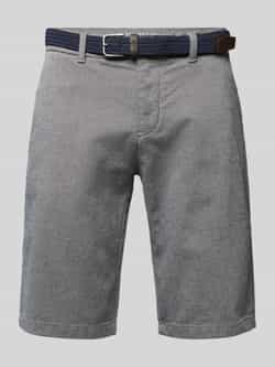 Tom Tailor Slim fit bermuda van een mix van katoen en elastaan