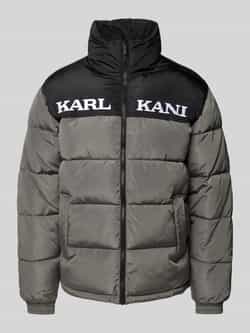 Karl Kani Gewatteerd jack met labelstitching