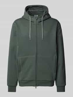 EA7 Emporio Armani Sweatjack met tweewegsritssluiting model 'TRAIN VISIBILTY'