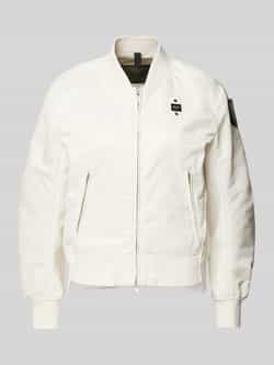Blauer Usa Bomberjack met ritszakken model 'LAURIE'