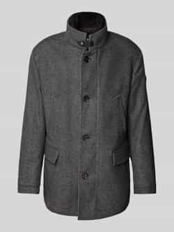 JOOP! Collection Lange wollen jas met opstaande kraag model 'Gary'
