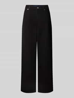 Hugo Blue Wide leg jeans met steekzakken model 'Leni'