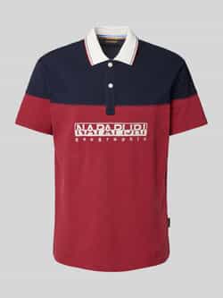 Napapijri Regular fit poloshirt met labelstitching model 'SATURNIA'