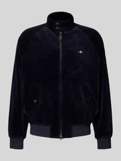Gant Jack van corduroy met opstaande kraag en labelstitching