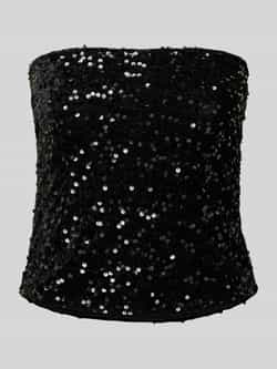 Pieces Slim fit top in tubemodel met pailletten model 'KAM'