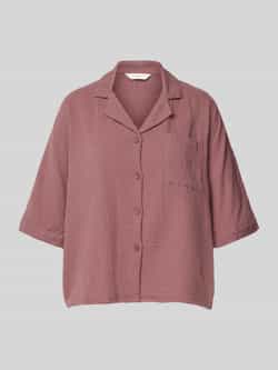 Only Boxy fit blouse met korte mouwen van zuiver katoen model 'THYRA'