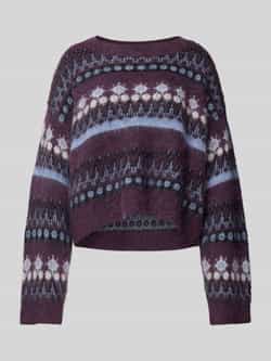 Boss Orange Oversized gebreide pullover met ronde hals model 'FIMOSA'