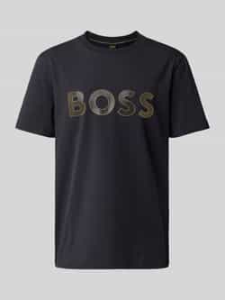 BOSS Green T-shirt met labelprint