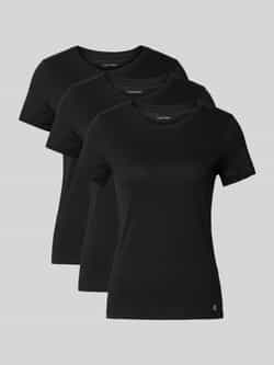 Calvin Klein Underwear Pyjamabovendeel met logostitching in een set van 3 stuks model 'Classic'