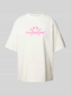 Low Lights Studios Oversized T-shirt met labelprint model 'SUPERSTAR'