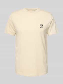 Blend T-shirt met motief- en statementstitching model 'JANUS'