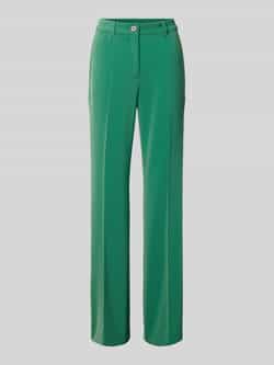 Marc Cain Straight leg stoffen broek met persplooien
